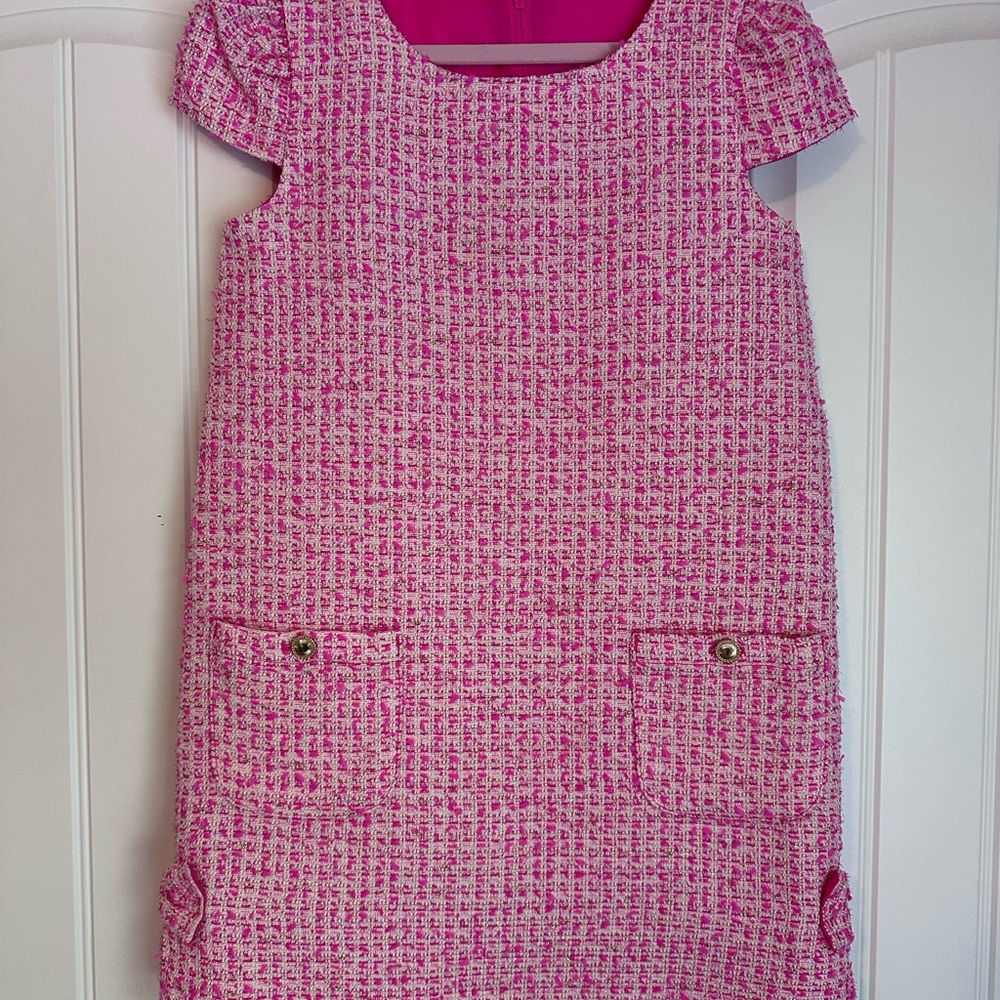 Girls size 8 Lilly Pulitzer tweed shirt dress